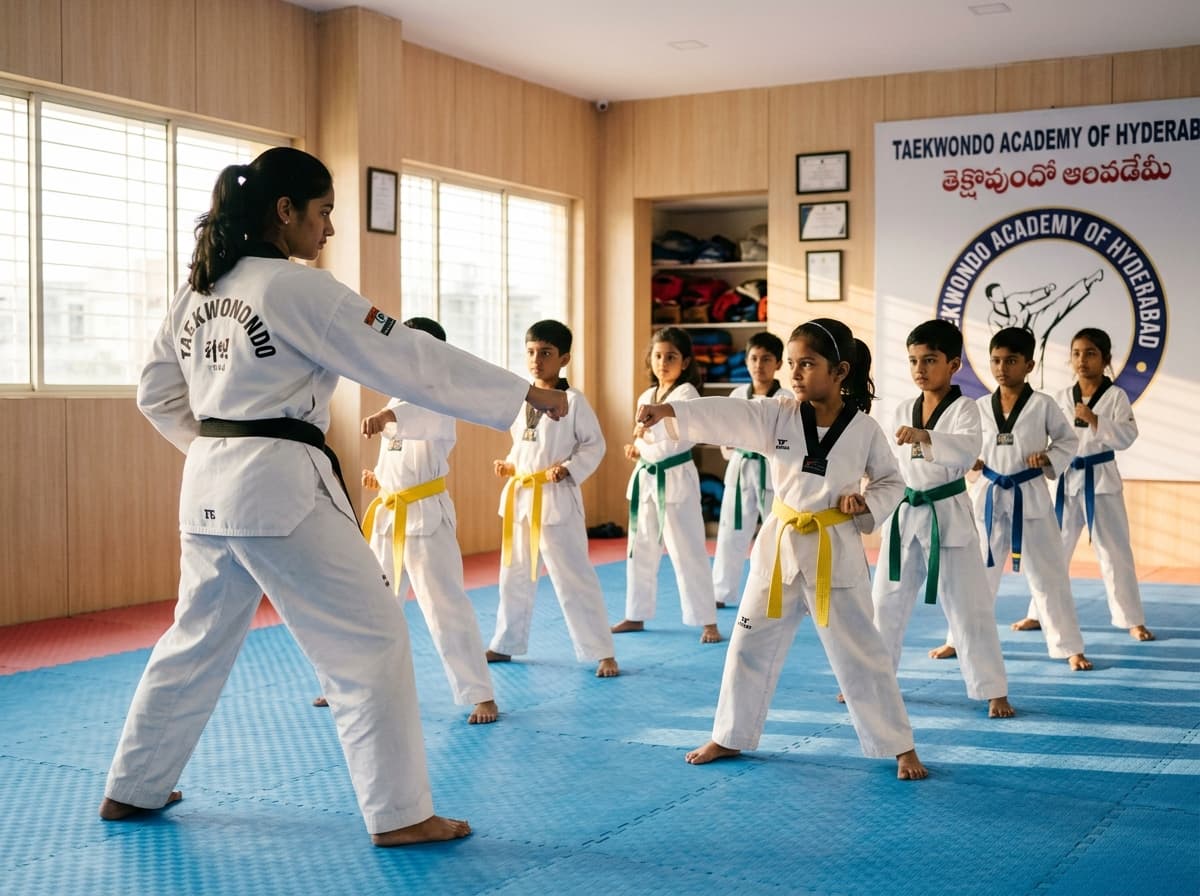 Students practicing practical self-defence